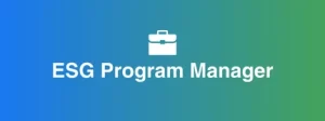 ESG Program Manager 1 kahpzmsluwkbzrcx8b6p